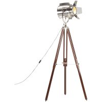 Golvlampa massivt mangoträ 180 cm vidaXL
