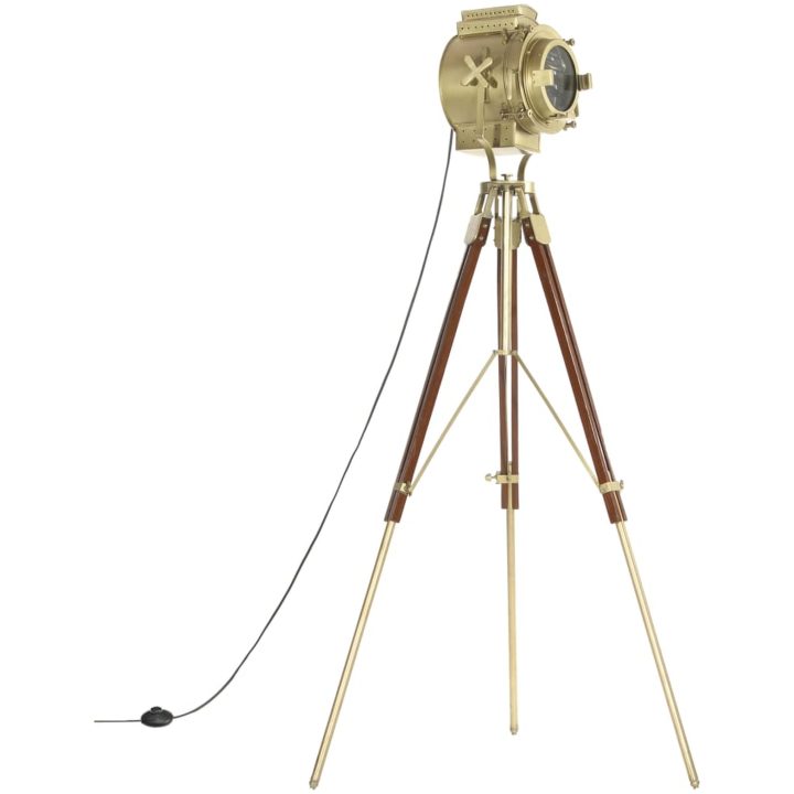Golvlampa massivt mangoträ 193 cm vidaXL – bild 2