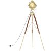 Golvlampa massivt mangoträ 193 cm vidaXL – miniatyr 5