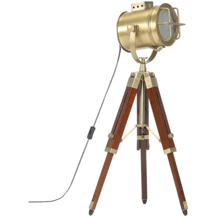 Golvlampa massivt mangoträ 69 cm vidaXL – bild 2