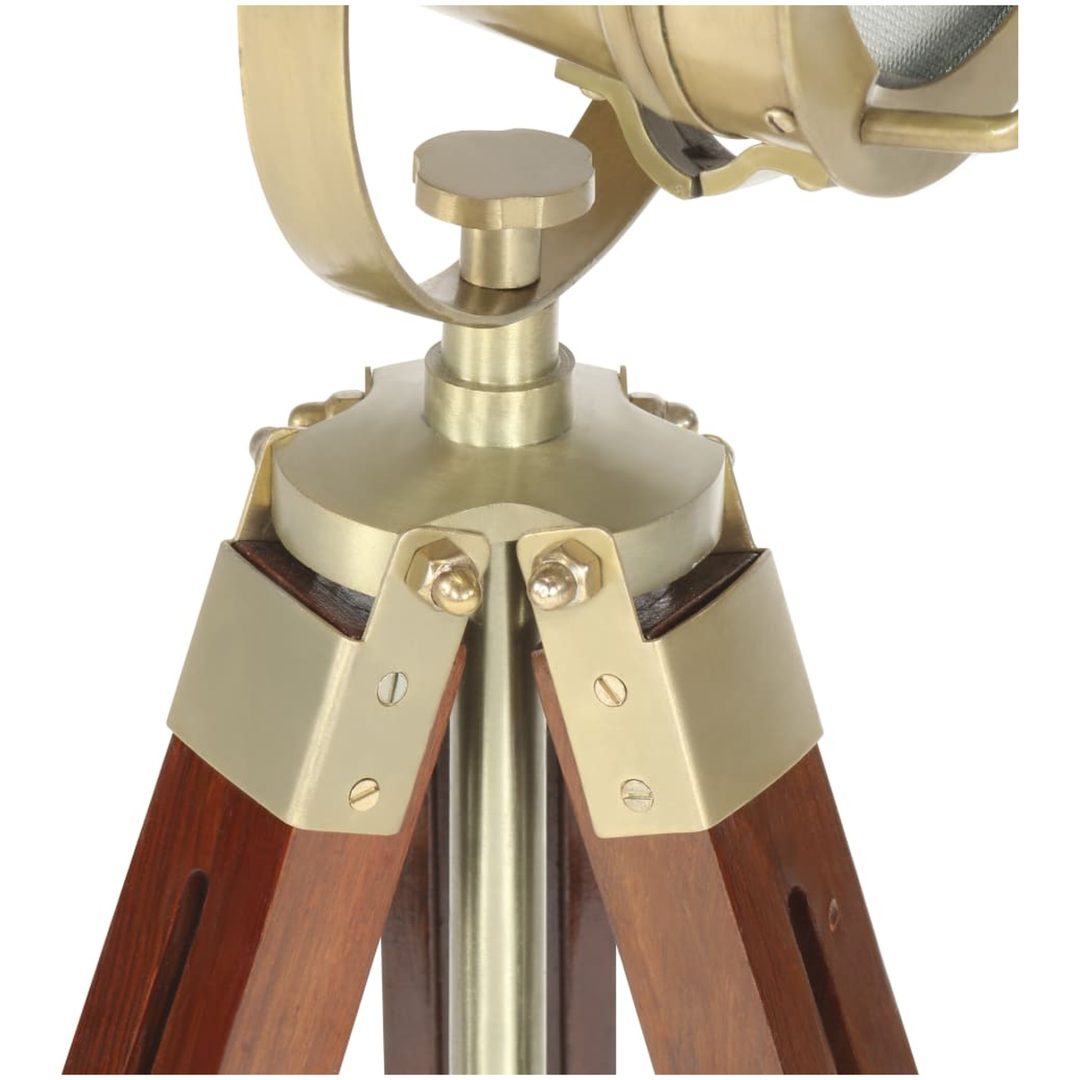 Golvlampa massivt mangoträ 69 cm vidaXL – bild 12