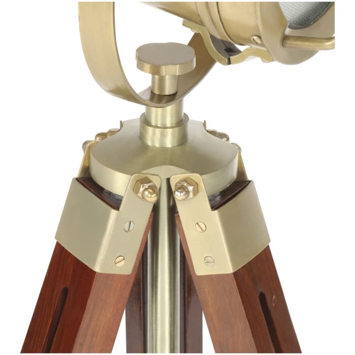 Golvlampa massivt mangoträ 69 cm vidaXL – bild 12