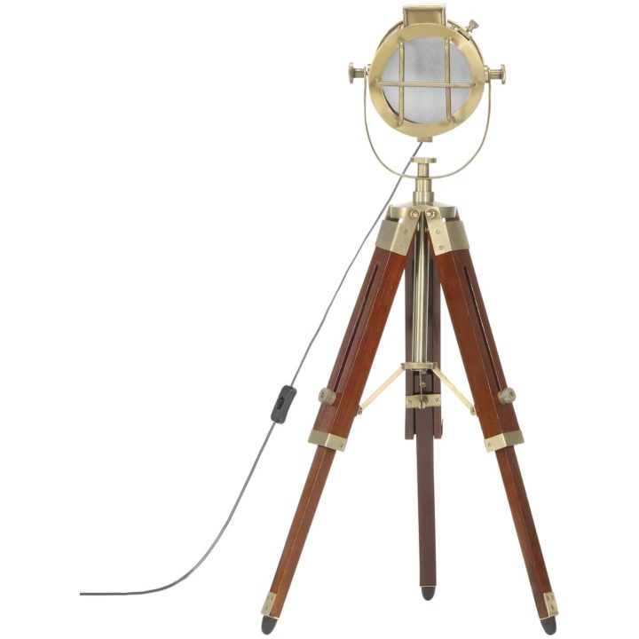 Golvlampa massivt mangoträ 69 cm vidaXL – bild 5