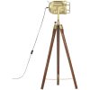 Golvlampa massivt mangoträ 97 cm vidaXL – miniatyr 3