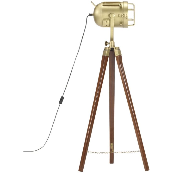 Golvlampa massivt mangoträ 97 cm vidaXL – bild 3