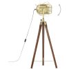 Golvlampa massivt mangoträ 97 cm vidaXL – miniatyr 4