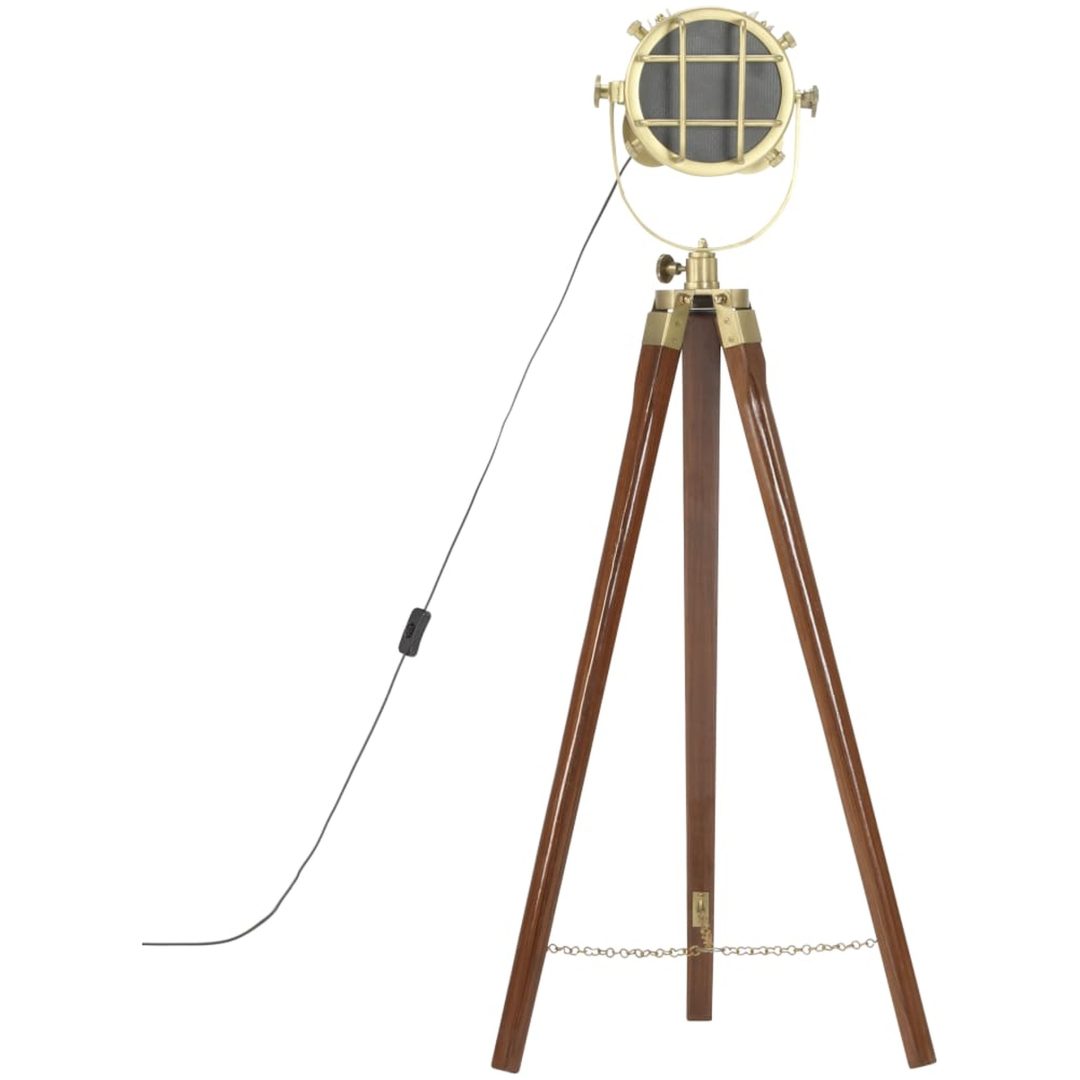 Golvlampa massivt mangoträ 97 cm vidaXL – bild 5