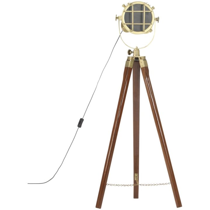Golvlampa massivt mangoträ 97 cm vidaXL – bild 5