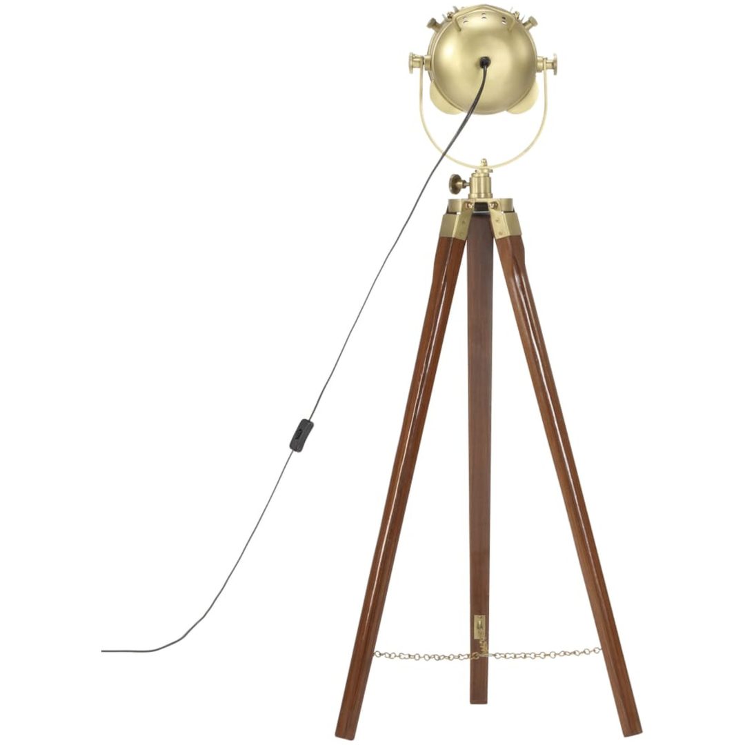 Golvlampa massivt mangoträ 97 cm vidaXL – bild 6
