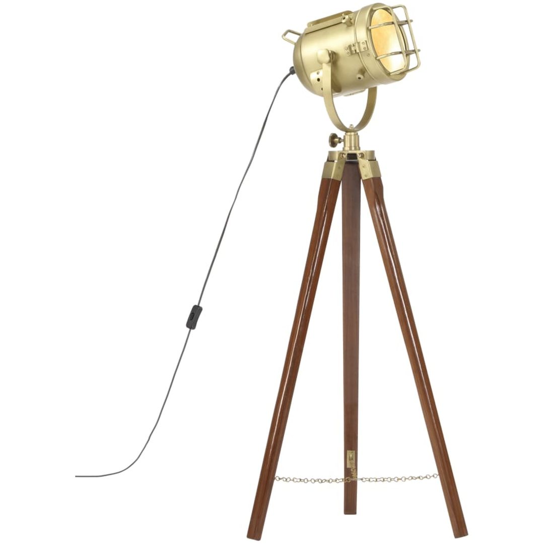 Golvlampa massivt mangoträ 97 cm vidaXL