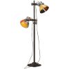 Golvlampa med 2 lampskärmar flerfärgad E27 vidaXL – miniatyr 3