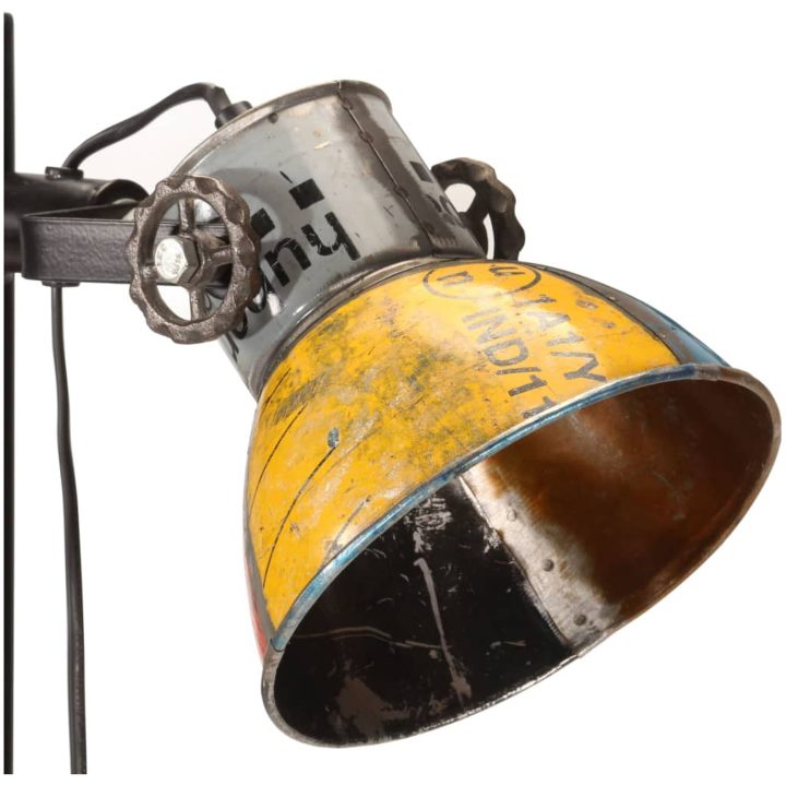 Golvlampa med 2 lampskärmar flerfärgad E27 vidaXL – bild 6