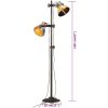 Golvlampa med 2 lampskärmar flerfärgad E27 vidaXL – miniatyr 10
