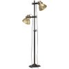 Golvlampa med 2 lampskärmar mässing E27 gjutjärn vidaXL – miniatyr 2