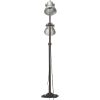 Golvlampa med 2 lampskärmar silver E27 gjutjärn vidaXL – miniatyr 3