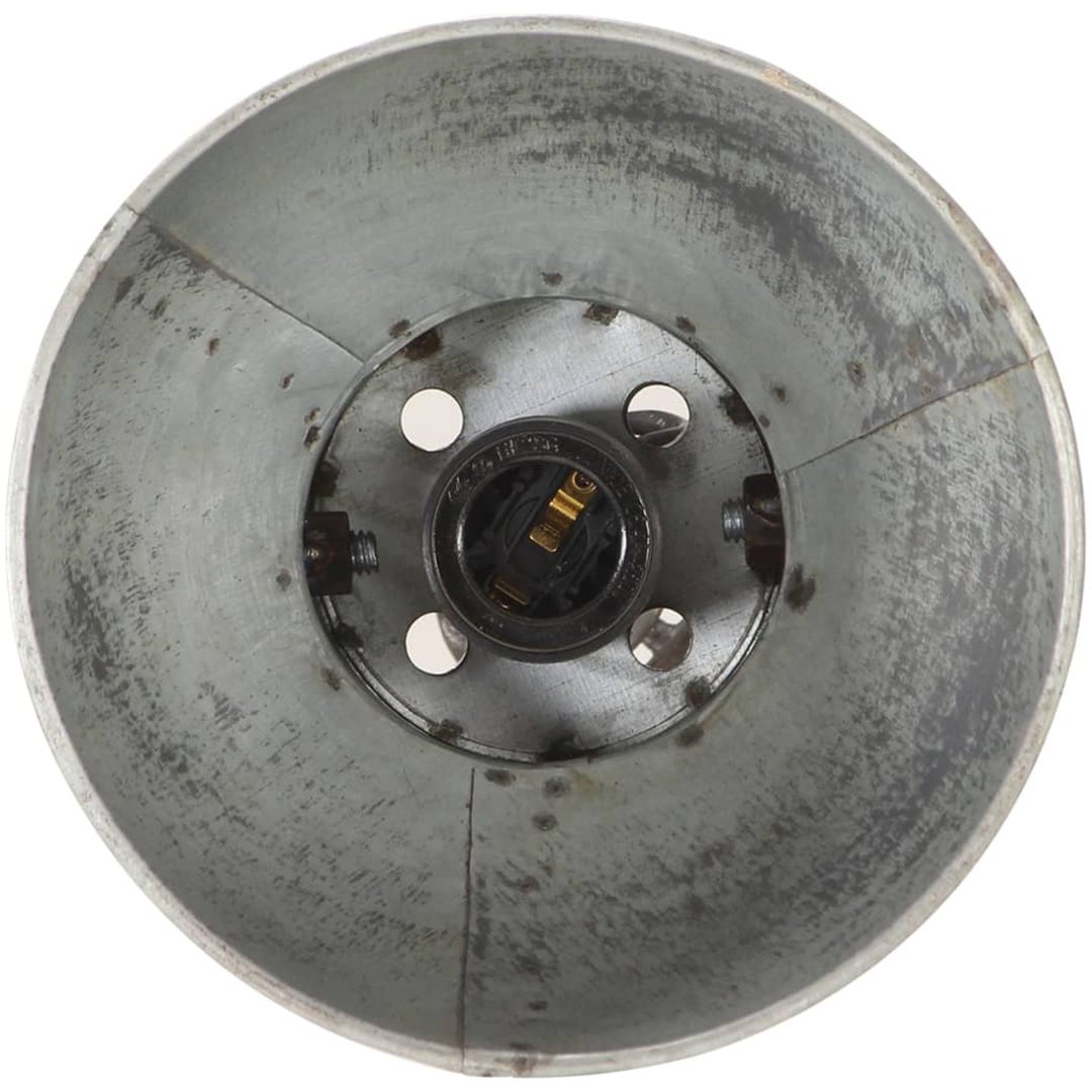 Golvlampa med 2 lampskärmar silver E27 gjutjärn vidaXL – bild 7