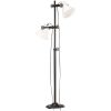 Golvlampa med 2 lampskärmar vit E27 gjutjärn vidaXL – miniatyr 2