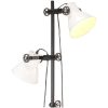 Golvlampa med 2 lampskärmar vit E27 gjutjärn vidaXL – miniatyr 5