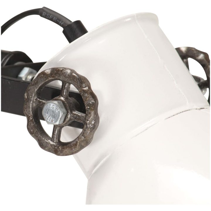 Golvlampa med 2 lampskärmar vit E27 gjutjärn vidaXL – bild 6