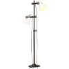 Golvlampa med 2 lampskärmar vit E27 gjutjärn vidaXL – miniatyr 1