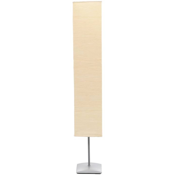 Golvlampa med skärm av rispapper och aluminiumfot 130 cm vidaXL 135 cm – bild 2