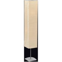 Golvlampa med skärm av rispapper och aluminiumfot 130 cm vidaXL