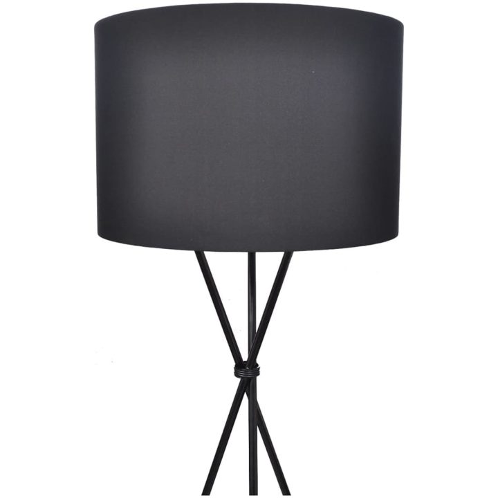 Golvlampa med stativ 139 cm svart vidaXL – bild 2