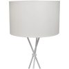 Golvlampa med stativ 139 cm vit vidaXL – miniatyr 2