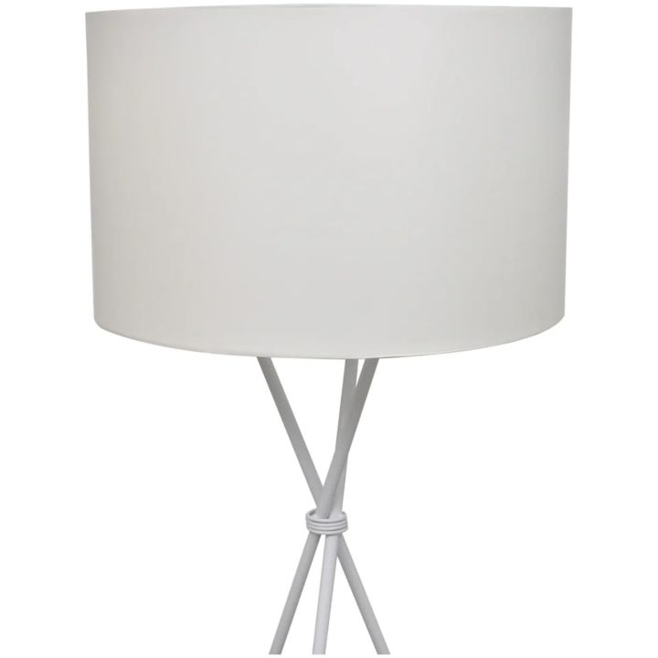 Golvlampa med stativ 139 cm vit vidaXL – bild 2