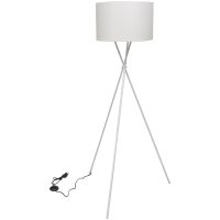 Golvlampa med stativ 139 cm vit vidaXL