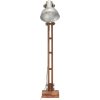 Golvlampa silver massivt mangoträ E27 vidaXL – miniatyr 3