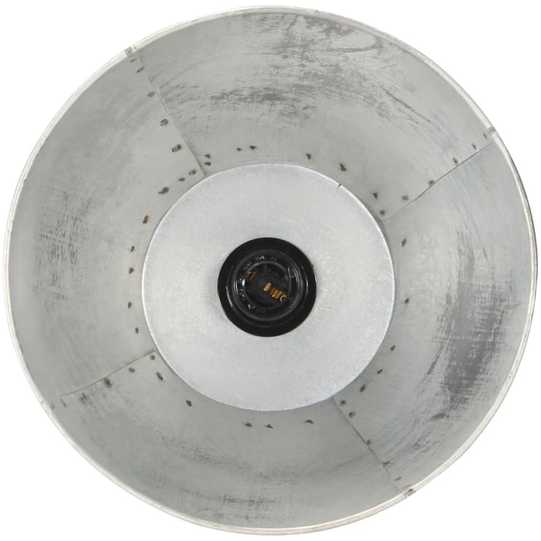 Golvlampa silver massivt mangoträ E27 vidaXL – bild 8