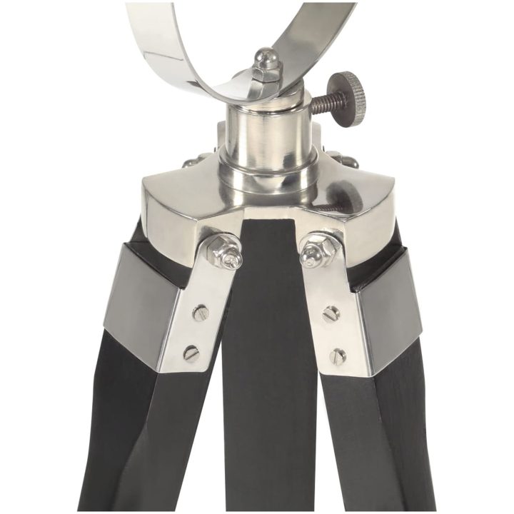 Golvlampa svart massivt mangoträ 97 cm vidaXL – bild 10