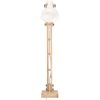 Golvlampa vit massivt mangoträ E27 vidaXL – miniatyr 3