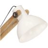 Golvlampa vit massivt mangoträ E27 vidaXL – miniatyr 6