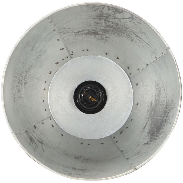 Golvlampor 3 st silver E27 massivt mangoträ vidaXL – bild 10