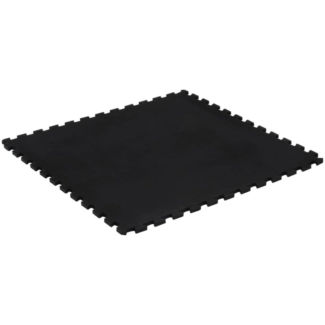 Golvplatta gummi svart 12 mm 100x100 cm vidaXL – bild 2