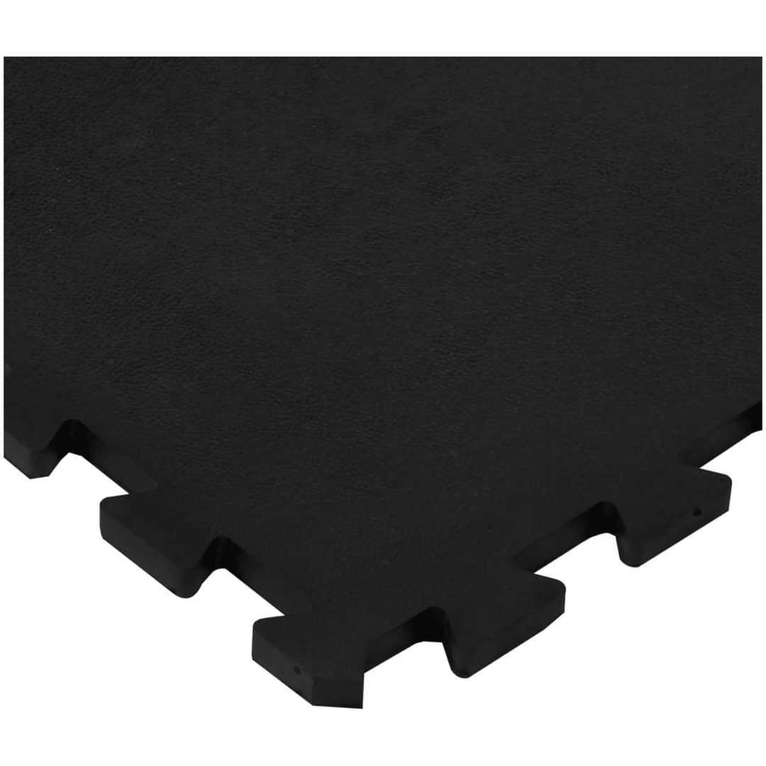 Golvplatta gummi svart 12 mm 100x100 cm vidaXL – bild 4