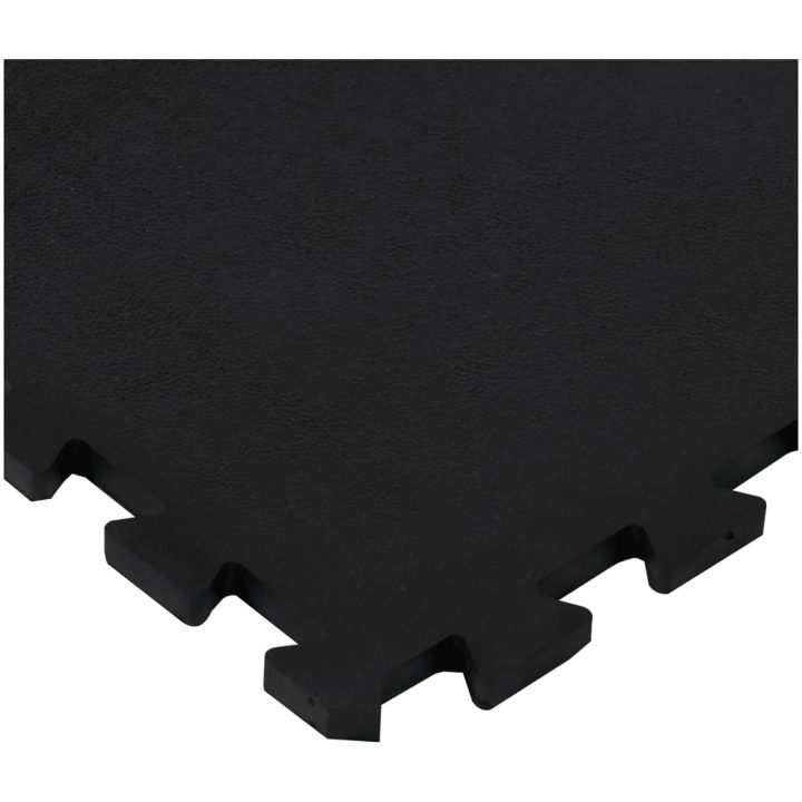Golvplatta gummi svart 12 mm 100x100 cm vidaXL – bild 4