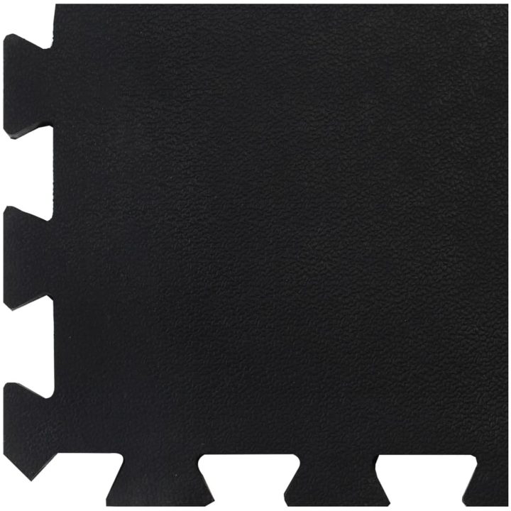 Golvplatta gummi svart 12 mm 100x100 cm vidaXL – bild 5