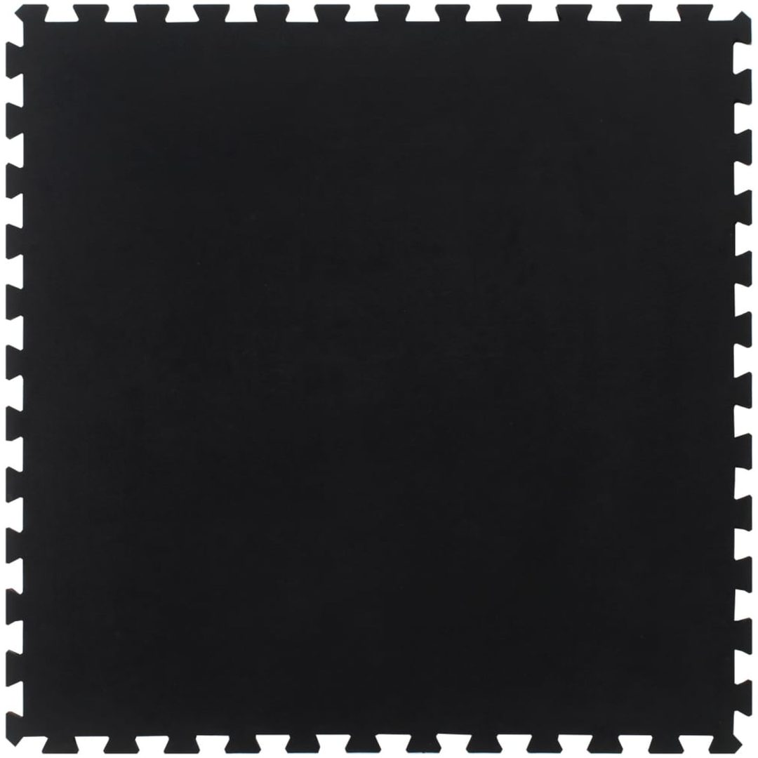 Golvplatta gummi svart 12 mm 100x100 cm vidaXL