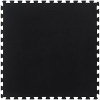 Golvplatta gummi svart 12 mm 100x100 cm vidaXL