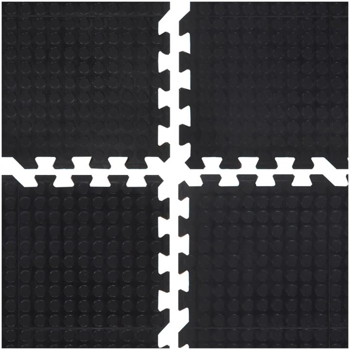 Golvplatta gummi svart 12 mm 90x120 cm vidaXL – bild 6