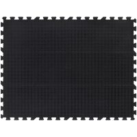 Golvplatta gummi svart 12 mm 90x120 cm vidaXL