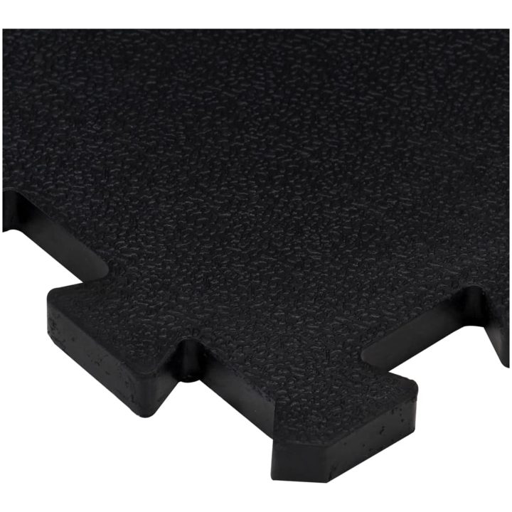Golvplattor gummi 16 st svart 16 mm 30x30 cm vidaXL – bild 6