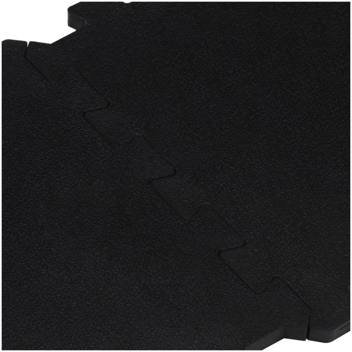 Golvplattor gummi 9 st svart 16 mm 30x30 cm vidaXL – bild 7