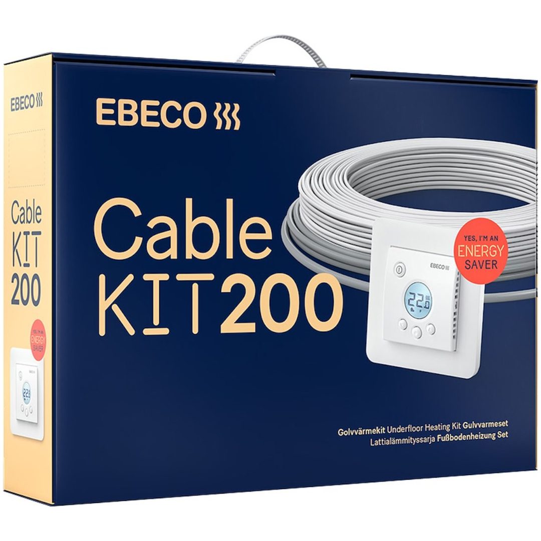 Golvvärmekabel Kit Ebeco, 1380W, 124,0 m MALMBERGS