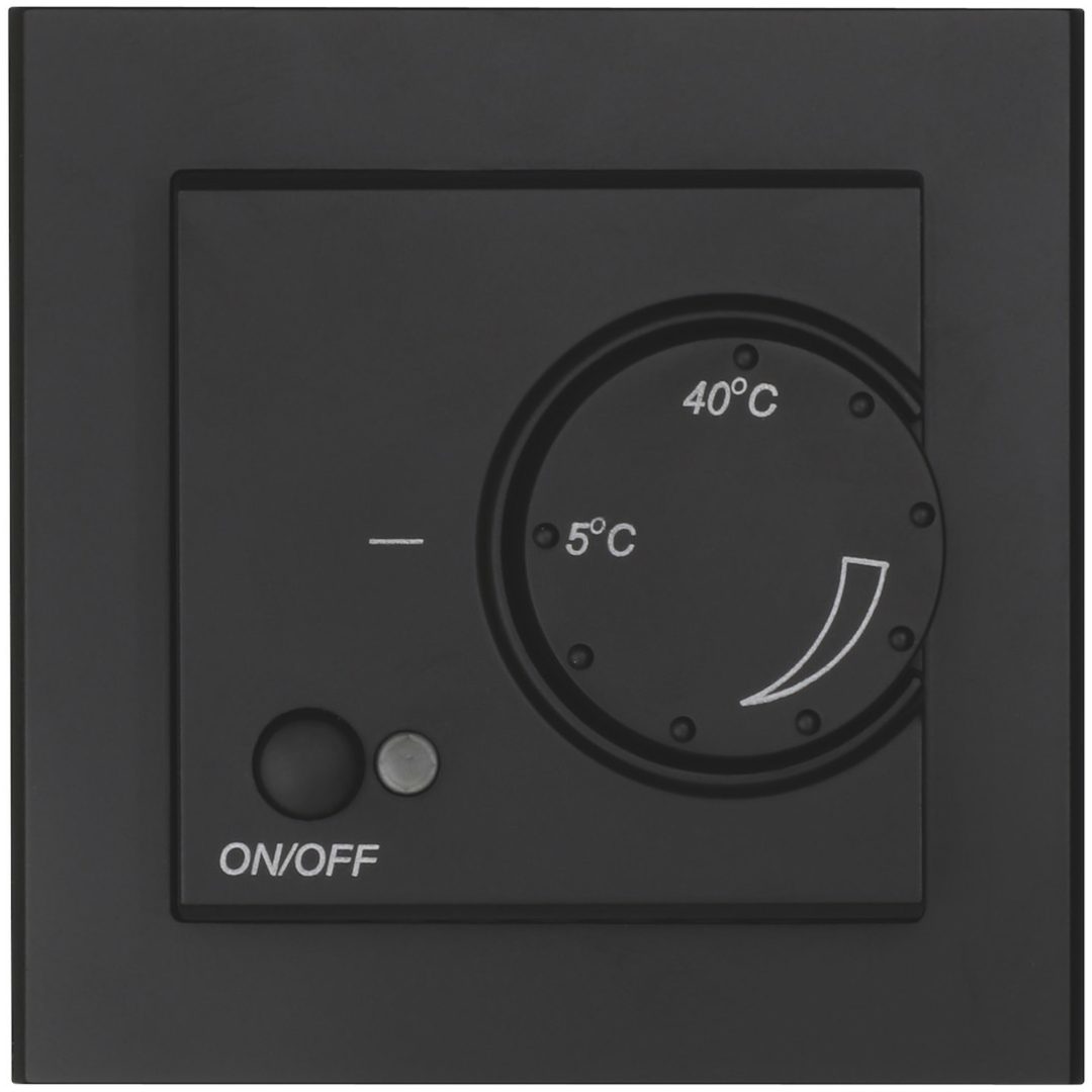 Golvvärmetermostat Optima, 3200W, Svart MALMBERGS