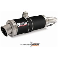 GP Steel Black Double Slip-On Aprilia RSV 1000 Mivv