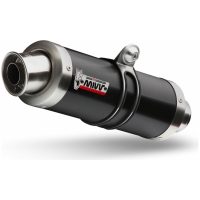 GP Steel Black Muffler Stainless Steel End Cap Suzuki GSX-S750 Mivv